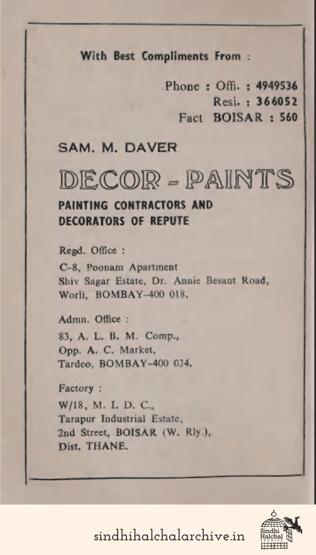 Image of AD Sam. M. Daver